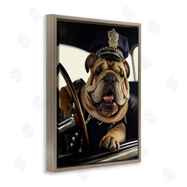 Stupell Industries Ray Heere | Police Dog In Car