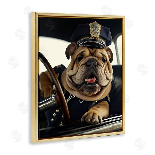 Stupell Industries Ray Heere | Police Dog In Car