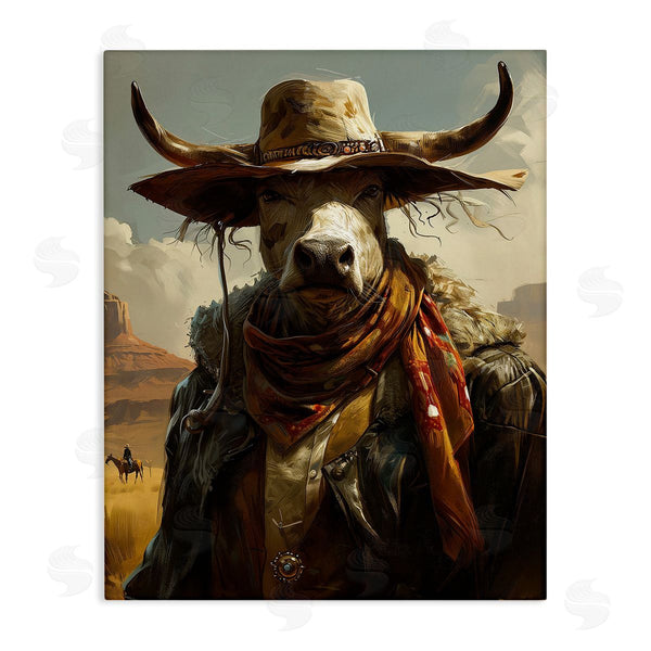 stupell industries Ray Heere | Rustic Cattle Cowboy