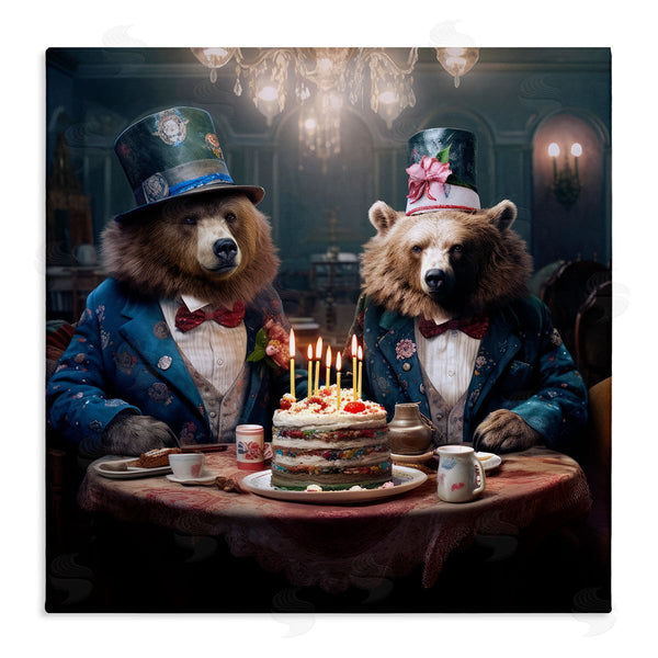 stupell industries Ray Powers | Bears & Birthday Cake