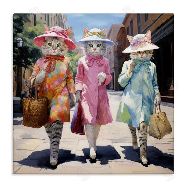 stupell industries Ray Powers | Feline Fashion Cats