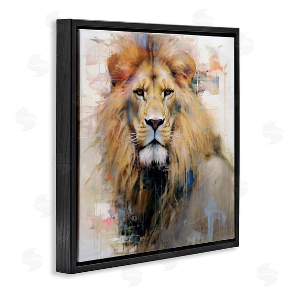 Stupell Industries Ray Powers | Modern Lion Portrait