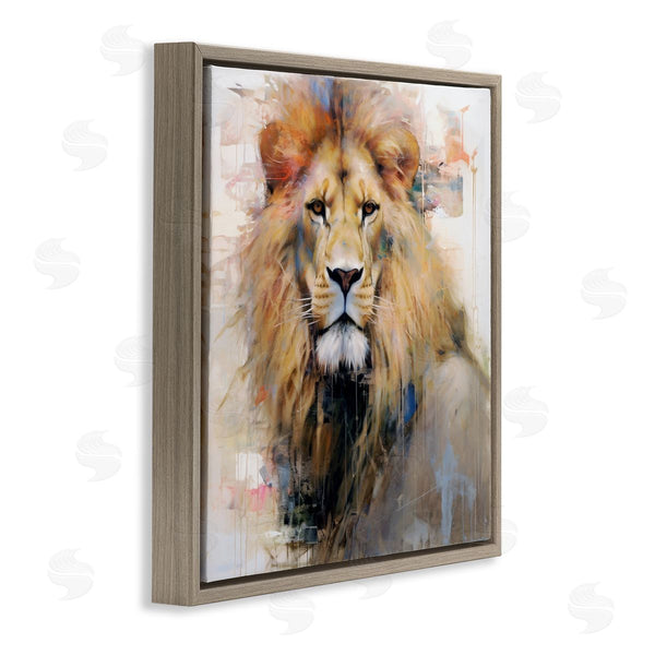 Stupell Industries Ray Powers | Modern Lion Portrait