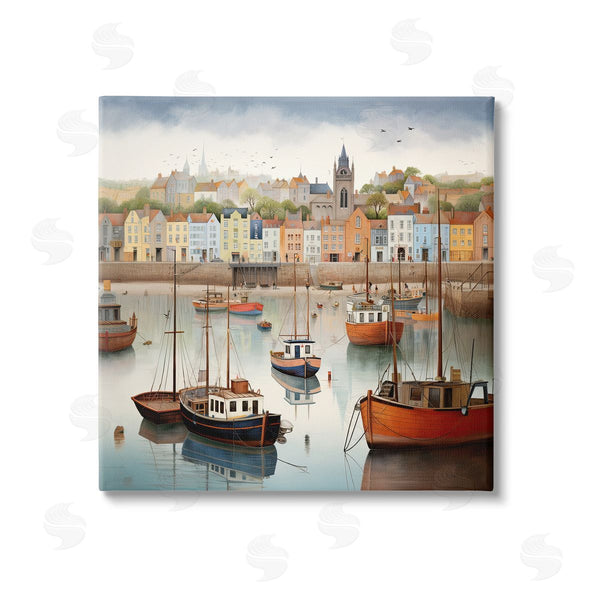 stupell industries Ray Powers | Seaside City Harbor