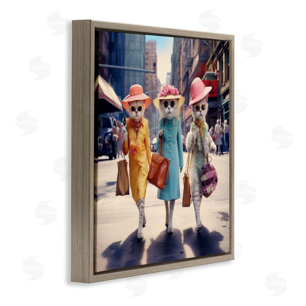 Stupell Industries Ray Powers | Trendy Cat Trio