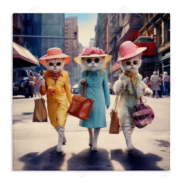 stupell industries Ray Powers | Trendy Cat Trio