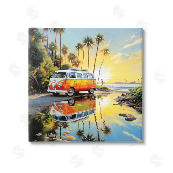 stupell industries Ray Powers | Tropical Summer Van