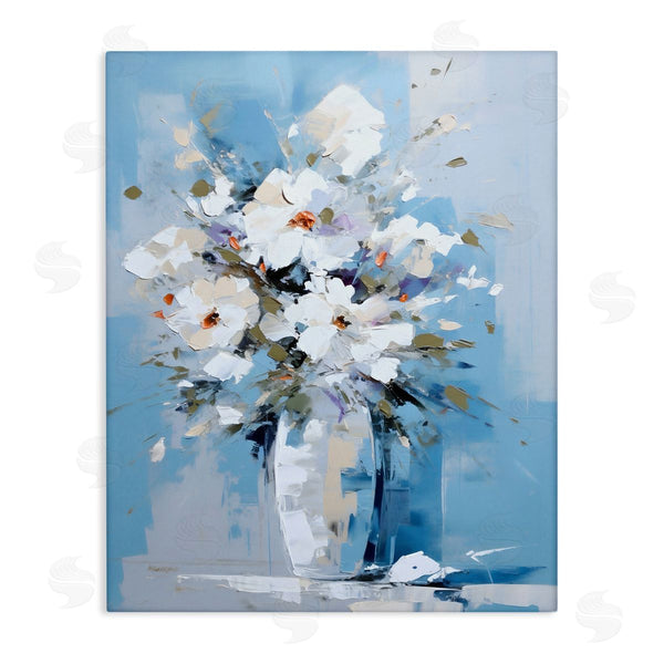 stupell industries Ray Powers | White & Blue Bouquet