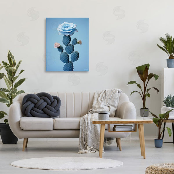 Stupell Industries RB | Blue Rose & Cactus Wall Art