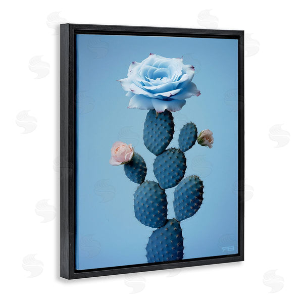 Stupell Industries RB | Blue Rose & Cactus Wall Art