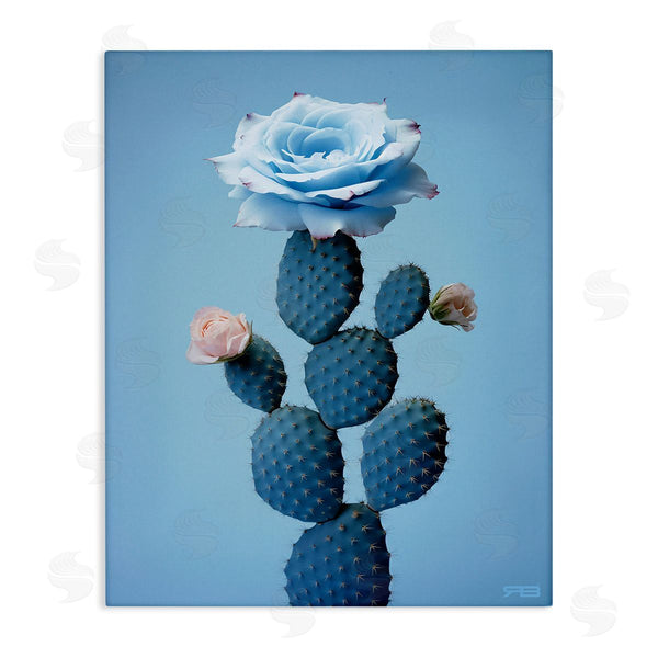 stupell industries RB | Blue Rose & Cactus Wall Art
