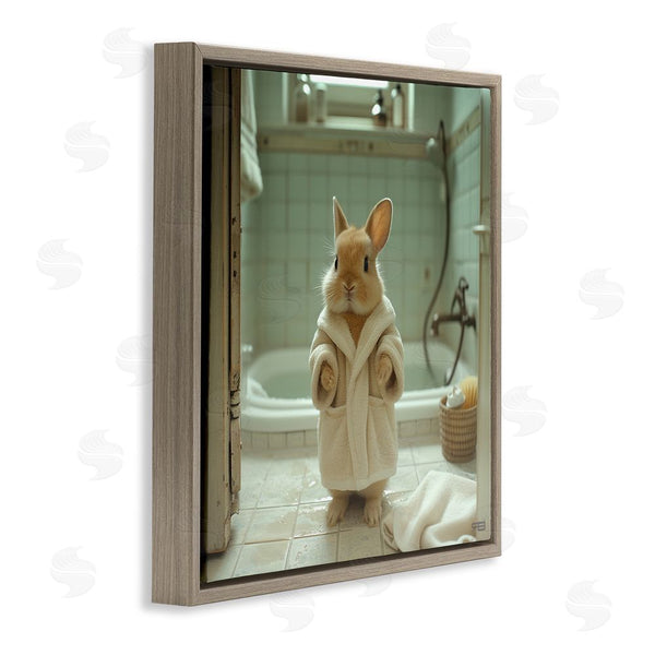 Stupell Industries RB | Bunny In Bathrobe Wall Art