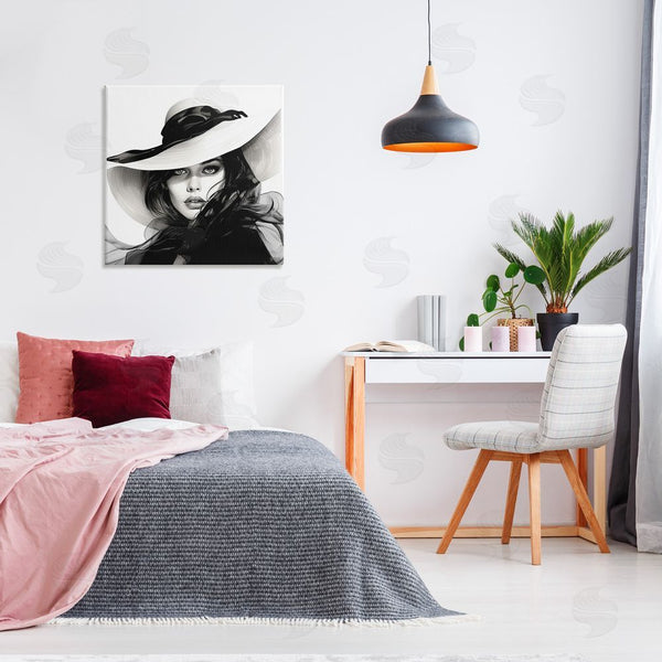 Stupell Industries RB | Chic Woman Gazing Wall Art