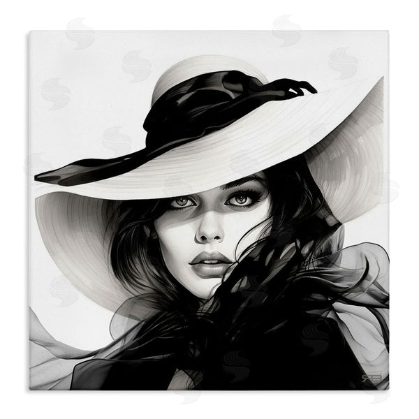 stupell industries RB | Chic Woman Gazing Wall Art