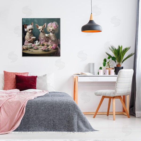 Stupell Industries RB | Chihuahua Tea Party Wall Art