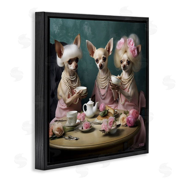 Stupell Industries RB | Chihuahua Tea Party Wall Art