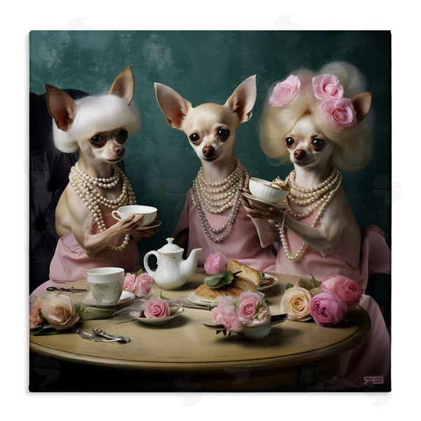 stupell industries RB | Chihuahua Tea Party Wall Art