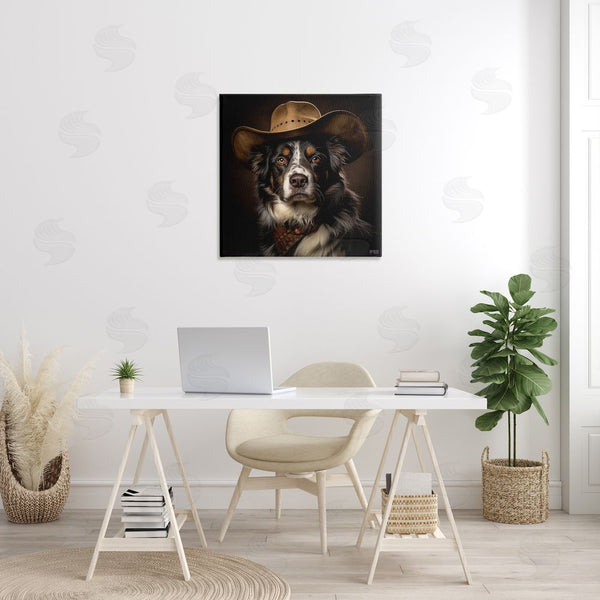 Stupell Industries RB | Cowboy Sheriff Dog Wall Art