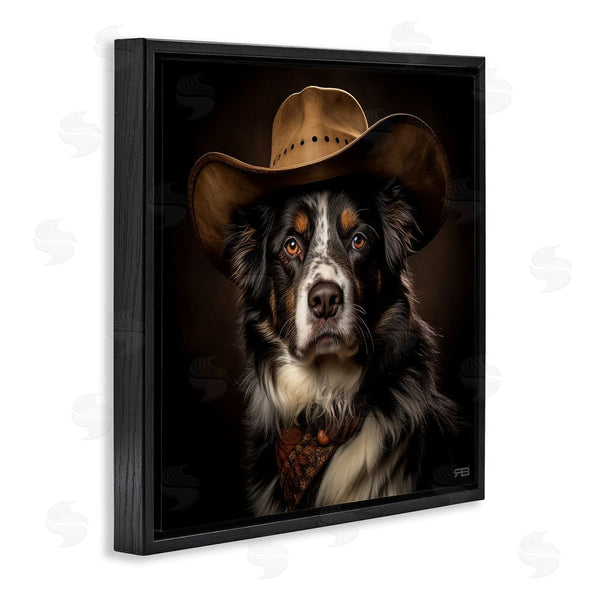Stupell Industries RB | Cowboy Sheriff Dog Wall Art