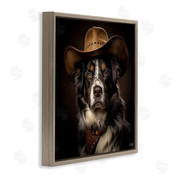 Stupell Industries RB | Cowboy Sheriff Dog Wall Art