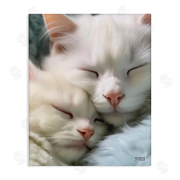 stupell industries RB | Cuddling White Cats Wall Art