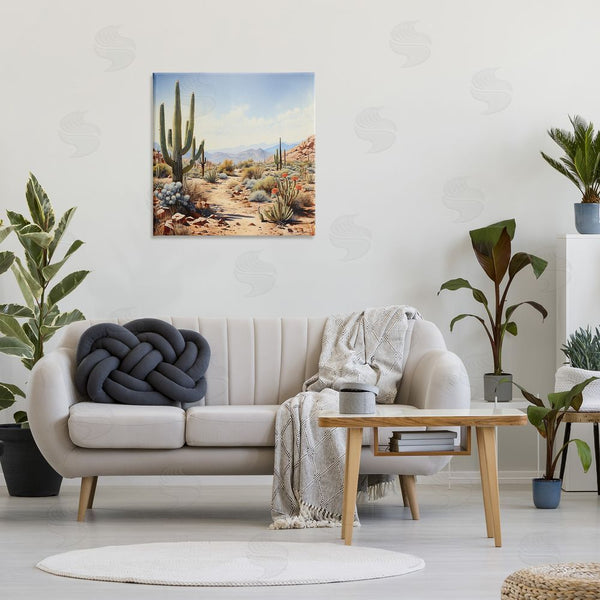 Stupell Industries RB | Desert Cactus Path Wall Art