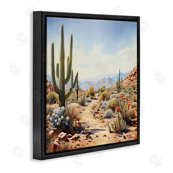 Stupell Industries RB | Desert Cactus Path Wall Art