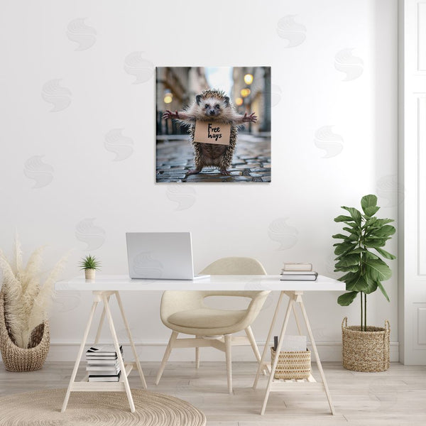 Stupell Industries RB | Free Hugs Hedgehog Wall Art