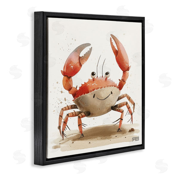 Stupell Industries RB | Happy Beach Crab Wall Art