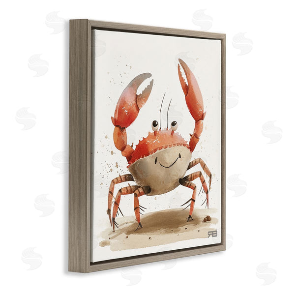 Stupell Industries RB | Happy Beach Crab Wall Art