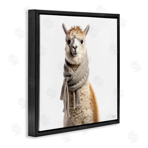 Stupell Industries RB | Llama Wearing Scarf Wall Art