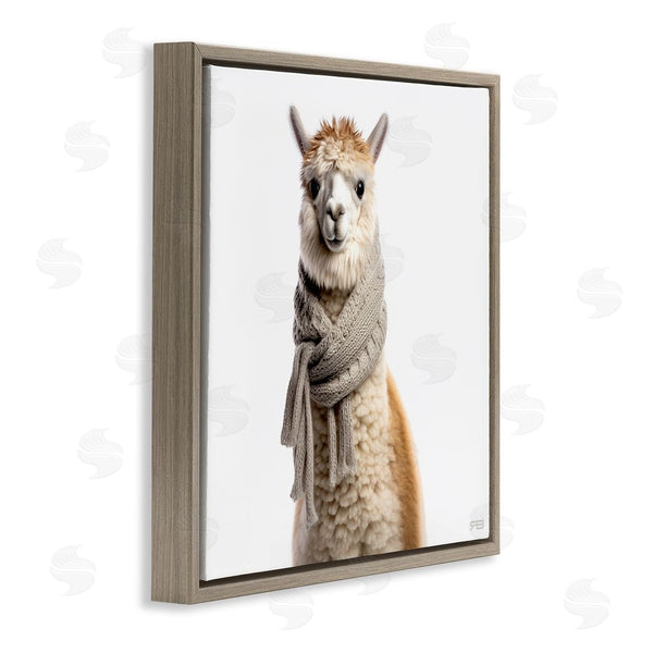 Stupell Industries RB | Llama Wearing Scarf Wall Art