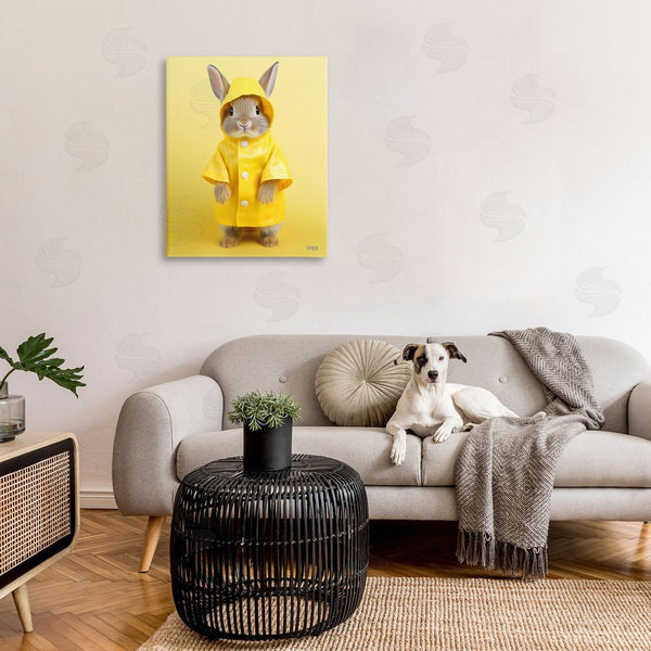 Stupell Industries RB | Rabbit In Rain Coat Wall Art