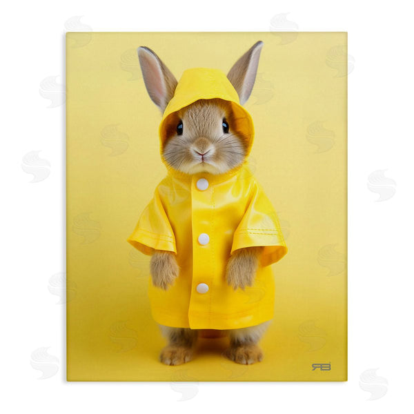 stupell industries RB | Rabbit in Rain Coat Wall Art