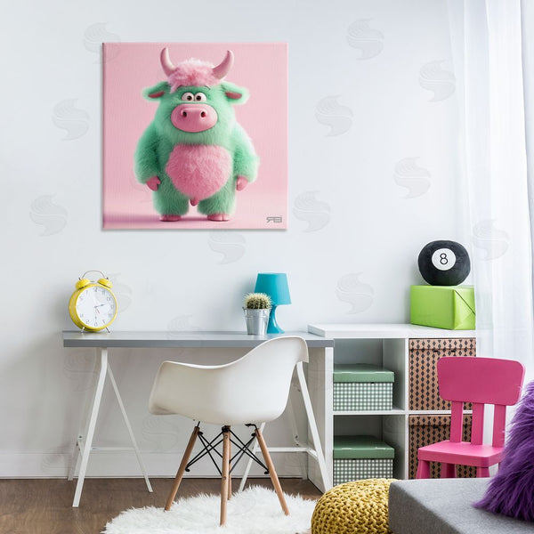 Stupell Industries RB | Silly Green Cow Wall Art