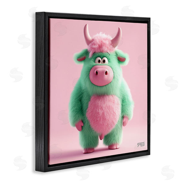 Stupell Industries RB | Silly Green Cow Wall Art