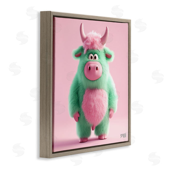Stupell Industries RB | Silly Green Cow Wall Art