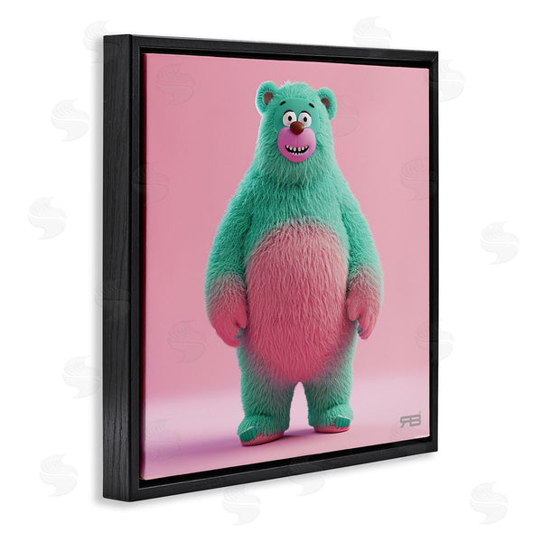 Stupell Industries RB | Smiling Green Bear Wall Art