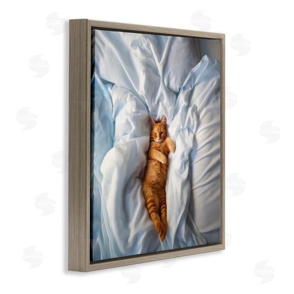 Stupell Industries RB | Sprawled Orange Cat Wall Art