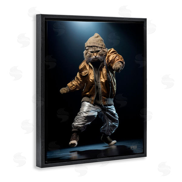 Stupell Industries RB | Urban Dancer Cat Wall Art