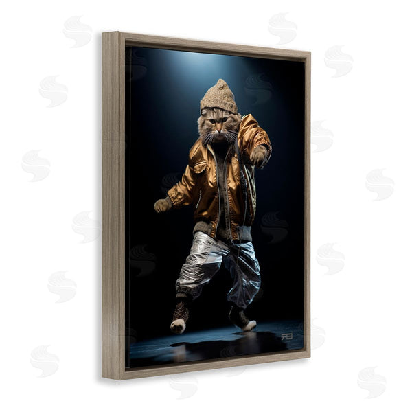 Stupell Industries RB | Urban Dancer Cat Wall Art