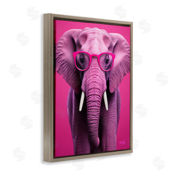 Stupell Industries RB | Vivid Pink Elephant Wall Art