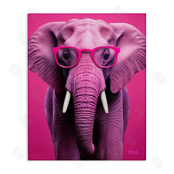 stupell industries RB | Vivid Pink Elephant Wall Art