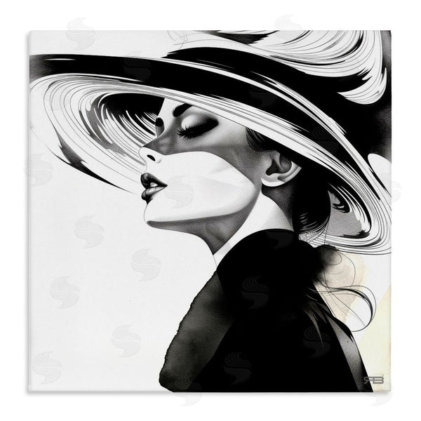 stupell industries RB | Woman & Abstract Hat Wall Art