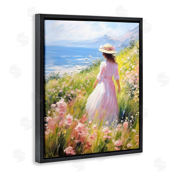 Stupell Industries RB | Woman & Scenic Beach
