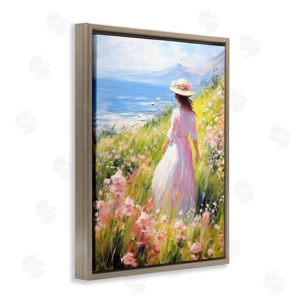 Stupell Industries RB | Woman & Scenic Beach