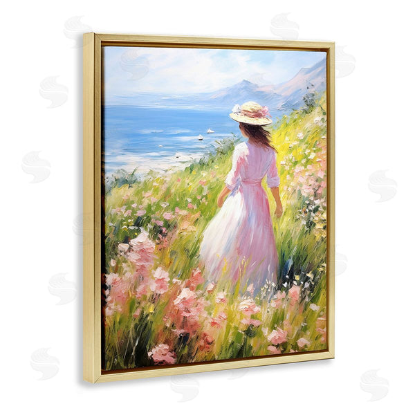 Stupell Industries RB | Woman & Scenic Beach