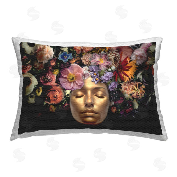Stupell Industries Reinders | Gold Face With Flowers