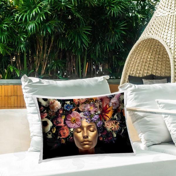 Stupell Industries Reinders | Gold Face With Flowers