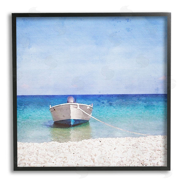 Stupell Industries Riley B | Docked Dinghy Boat